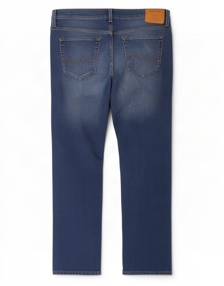 Jack & Jones Straight Jeans til mænd W33 L32 Blå Bomuld