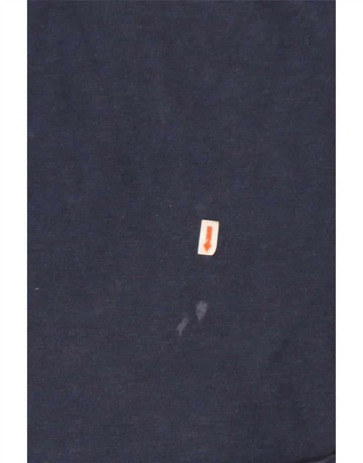 Superdry Grafisk T-shirt til mænd, langærmet, medium marineblå
