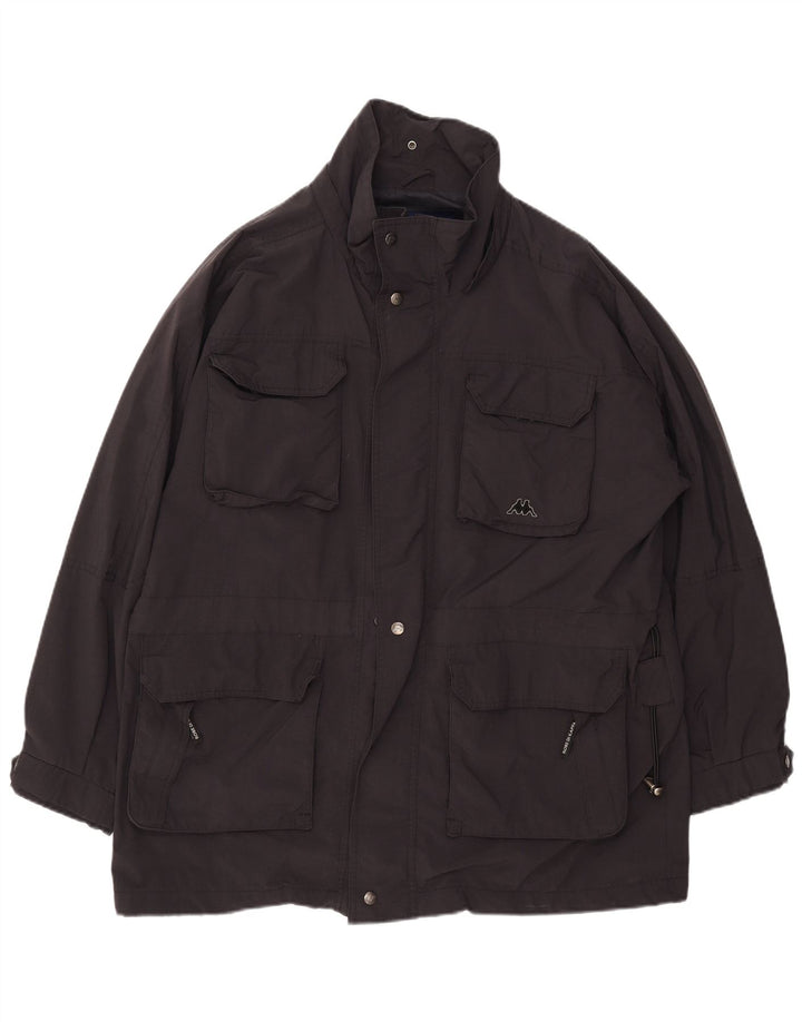 Kappa Herre Utility Jacket UK 40 Large Black Nylon