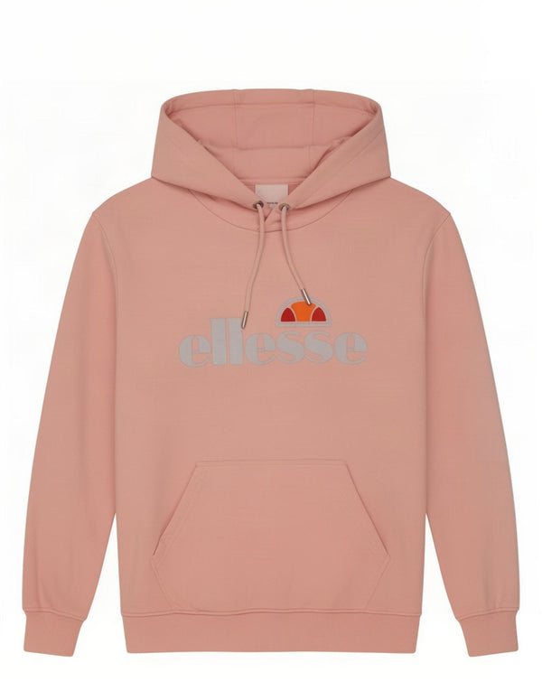 Ellesse Womens Grafisk Oversized Hoodie Jumper UK 10 Small Pink Bomuld