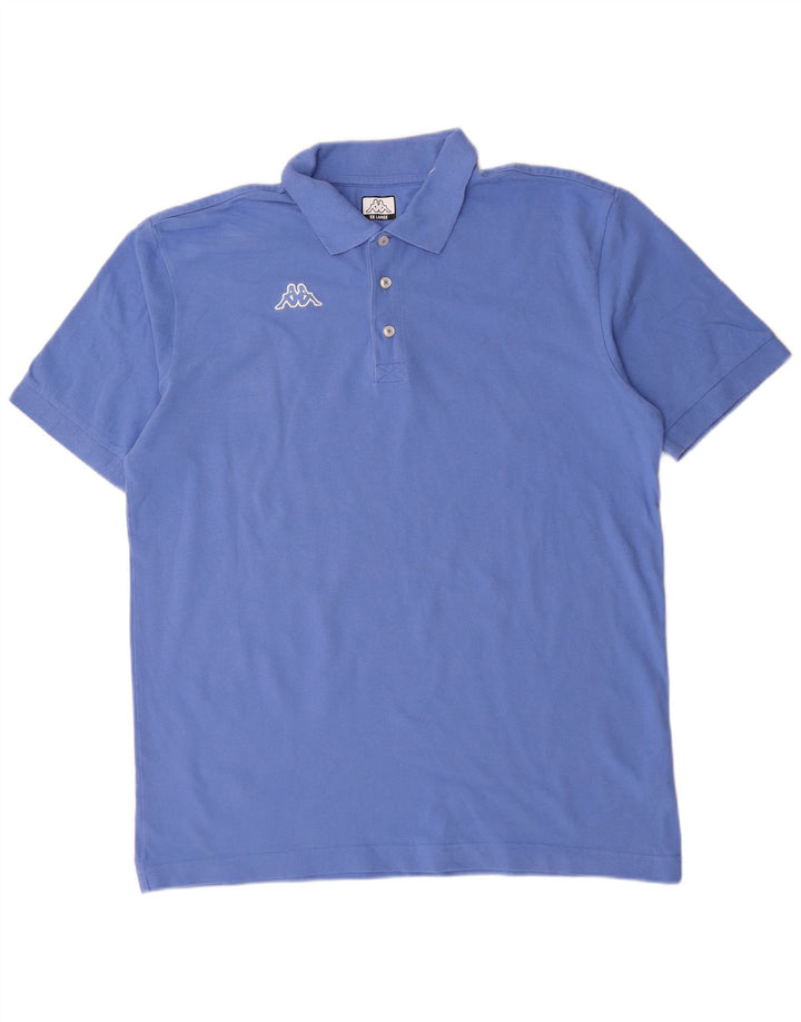 Kappa herre poloshirt 2XL blå bomuld