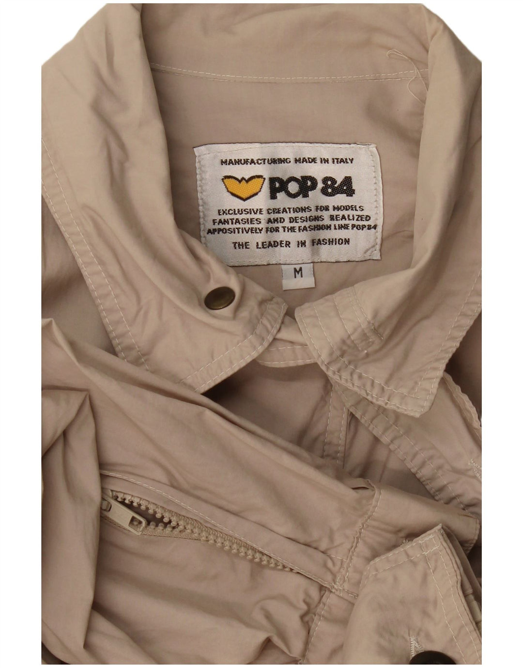 POP 84 Herre Utility Jacket UK 38 Medium Beige