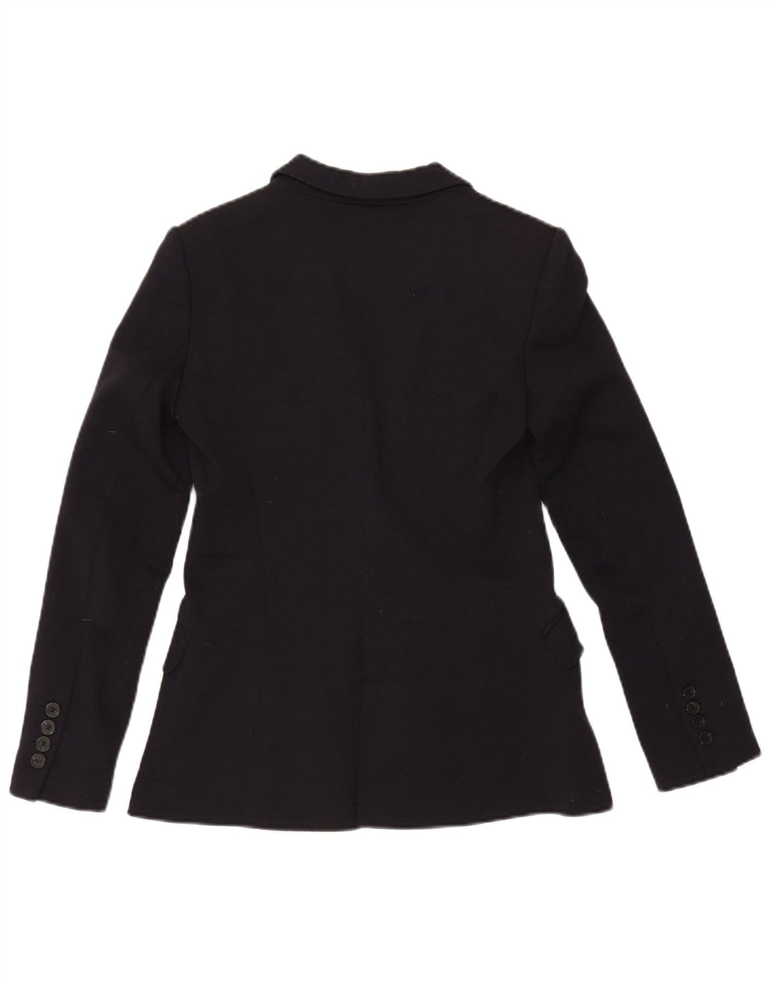 Zara Dame 1 Knap Blazer Jacket UK 10 Small Black Polyester
