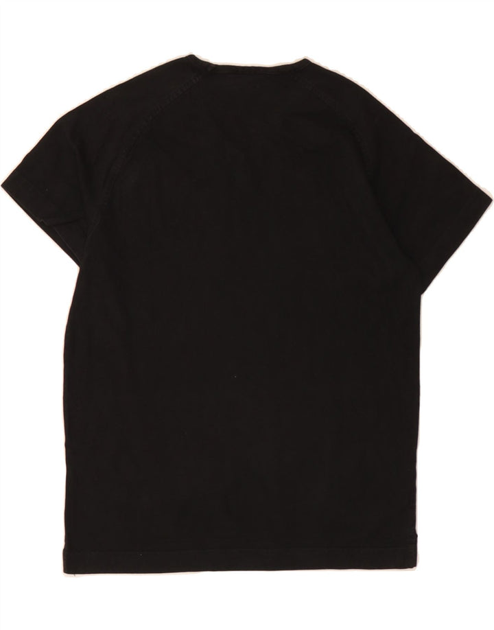 CHAMPION Womens Graphic T-Shirt Top UK 12 Medium Black Cotton Vintage Champion and Second-Hand Champion from Messina Hembry 