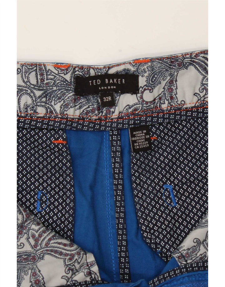 Ted Baker Herre Chino Shorts Medium W32 Blå Bomuld