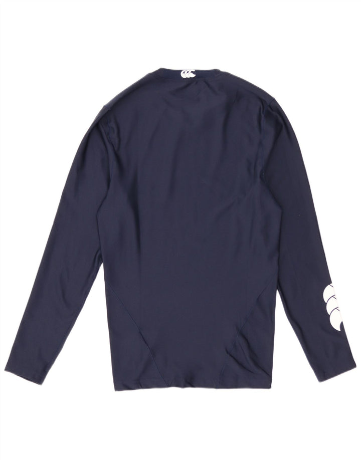 Canterbury Herre grafisk top Langærmet lille marineblå polyester