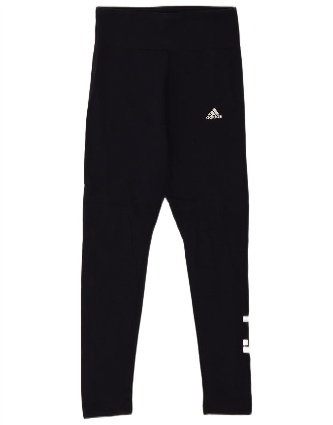 Adidas Grafiske Leggings til kvinder UK 8/10 Small Navy Blue