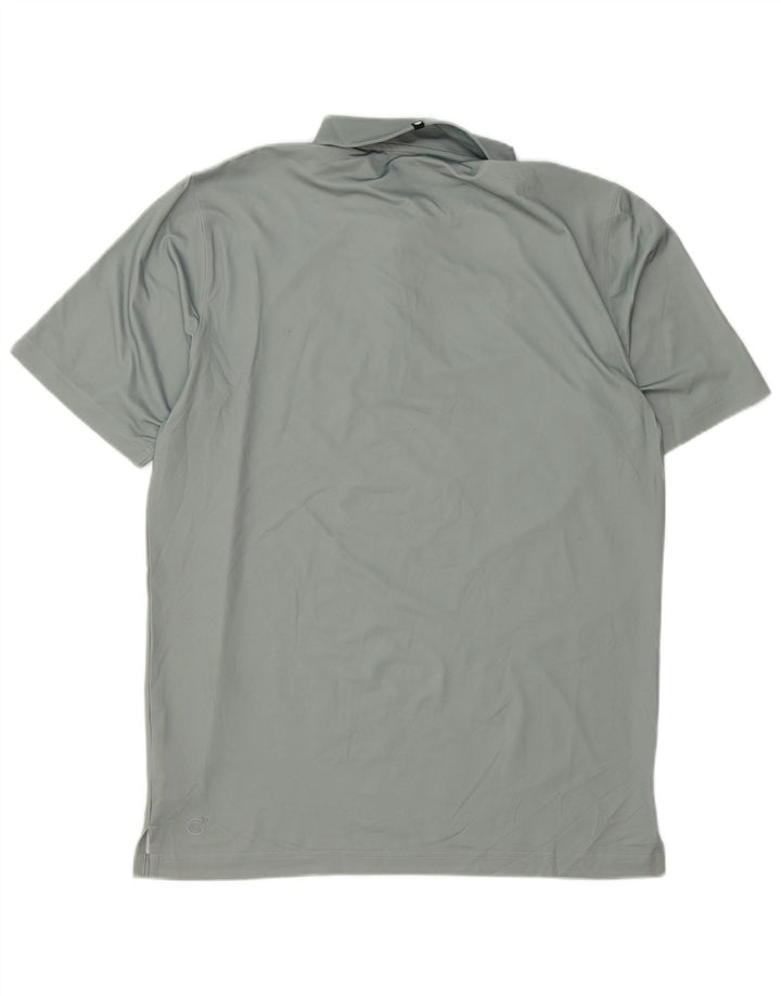 PUMA Poloskjorte til mænd mellemgrå geometrisk polyester
