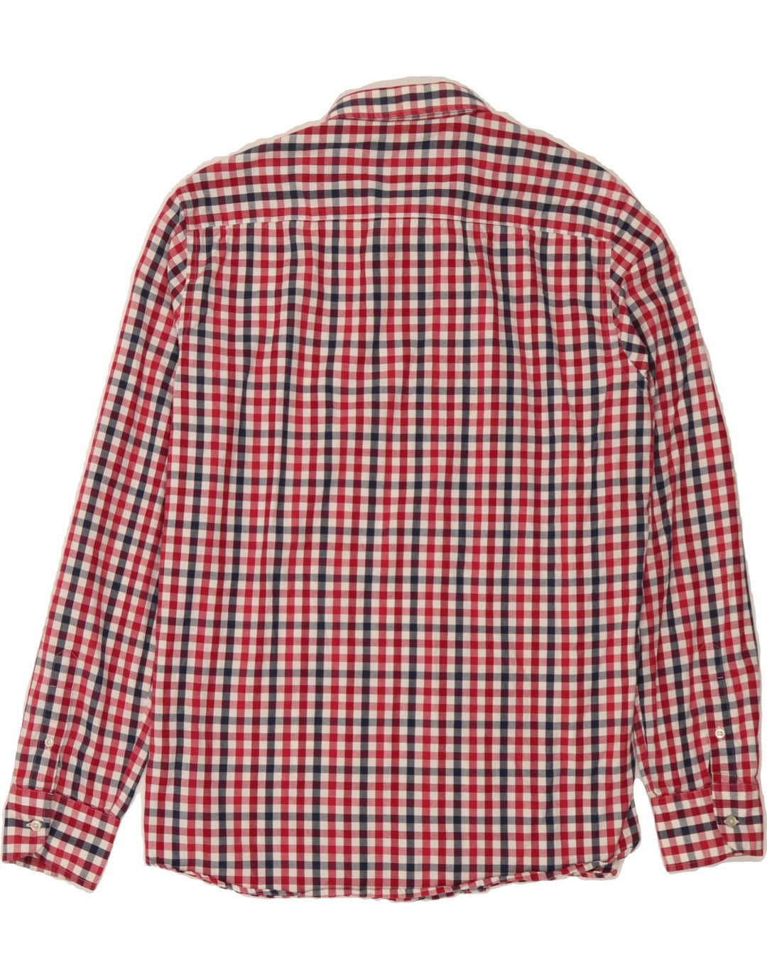 MASSIMO DUTTI Mens Shirt XL Red Check Cotton Vintage Massimo Dutti and Second-Hand Massimo Dutti from Messina Hembry 