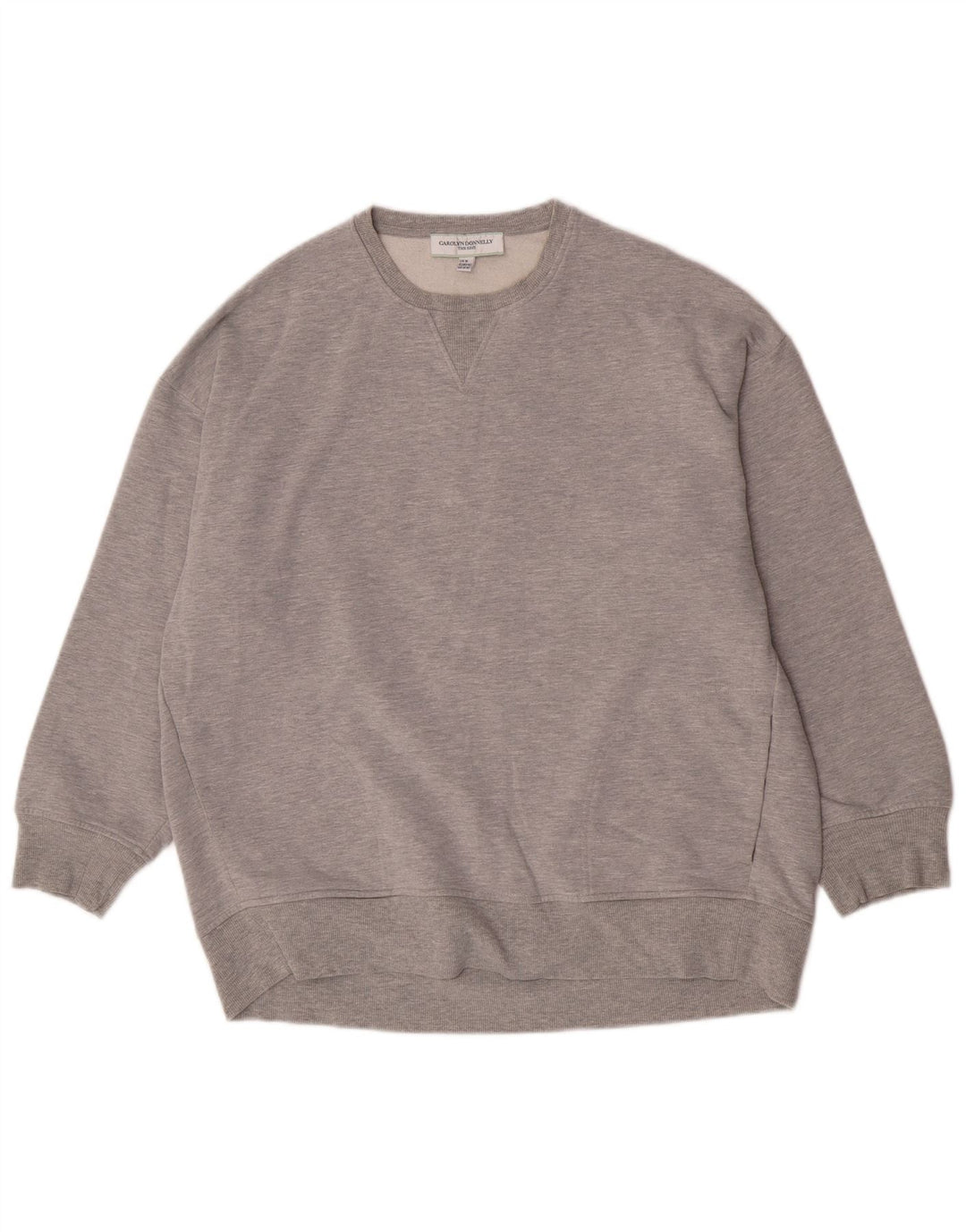 Carolyn Donnelly Dame Oversized Sweatshirt Jumper UK 14 Medium Grey
