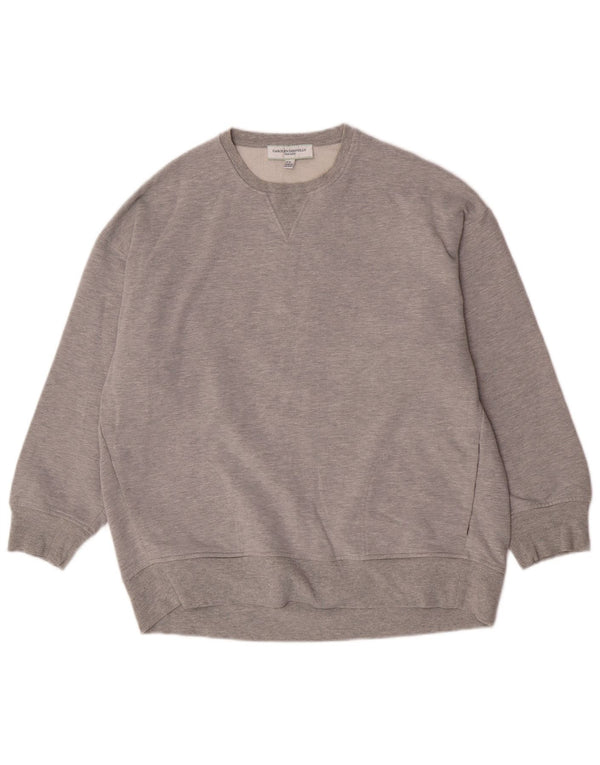 Carolyn Donnelly Dame Oversized Sweatshirt Jumper UK 14 Medium Grey