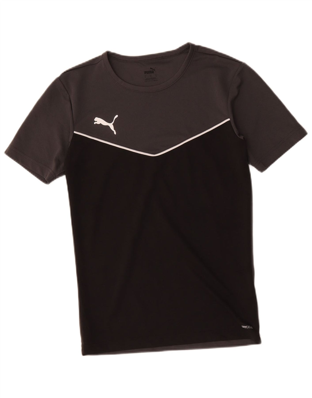 Puma Herre T-Shirt Top Lille Sort Colourblock Polyester