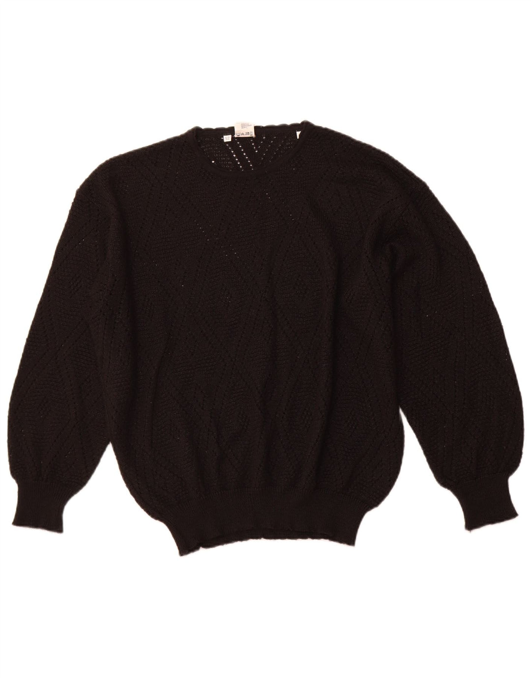 DRALON Dame sweater med rund hals IT 52 2XL Sort Akryl
