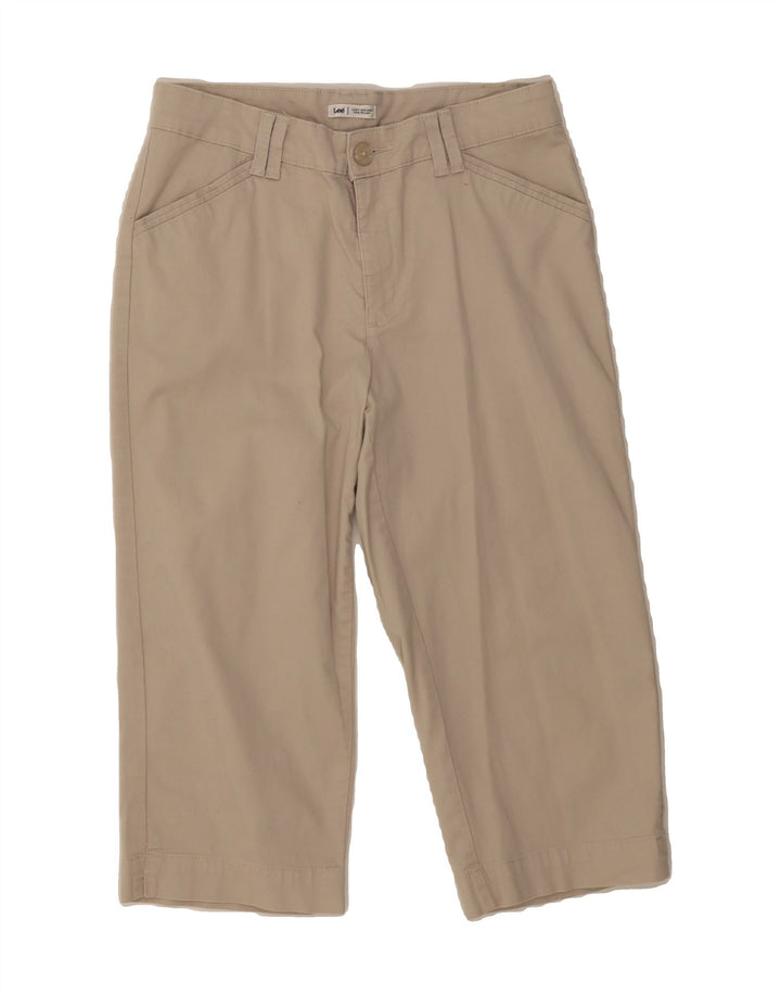 LEE Womens Straight Capri Trousers W32 L19 Beige Vintage Lee and Second-Hand Lee from Messina Hembry 