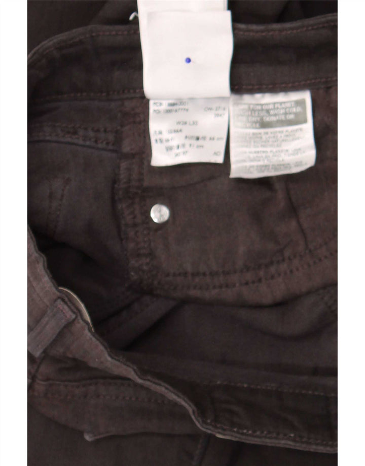 Levi's Dame 712 Slim Jeans W26 L30 Sort Bomuld