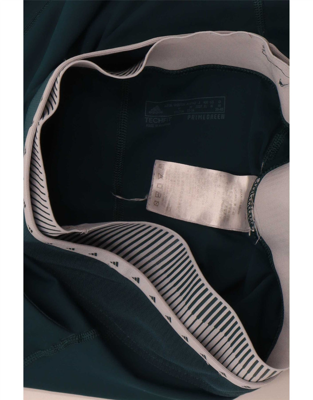 Adidas Graphic Leggings til kvinder UK 12/14 Medium Green Colourblock Polyester