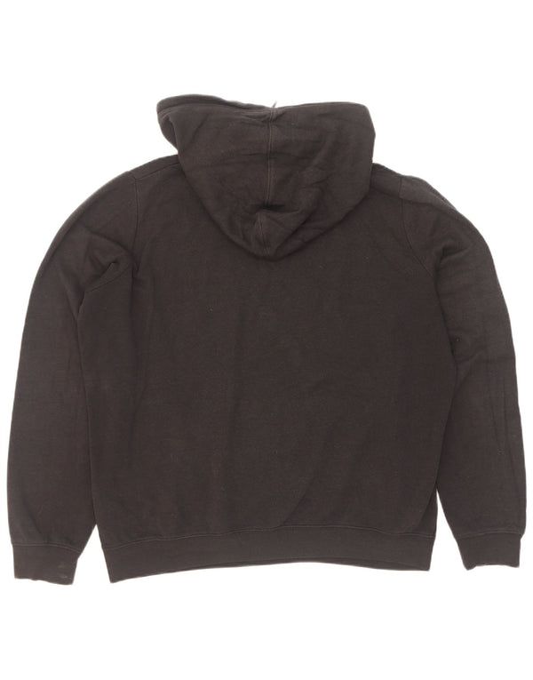 Nike Dame Grafisk Oversized Hoodie Jumper UK 16 Large Black Bomuld