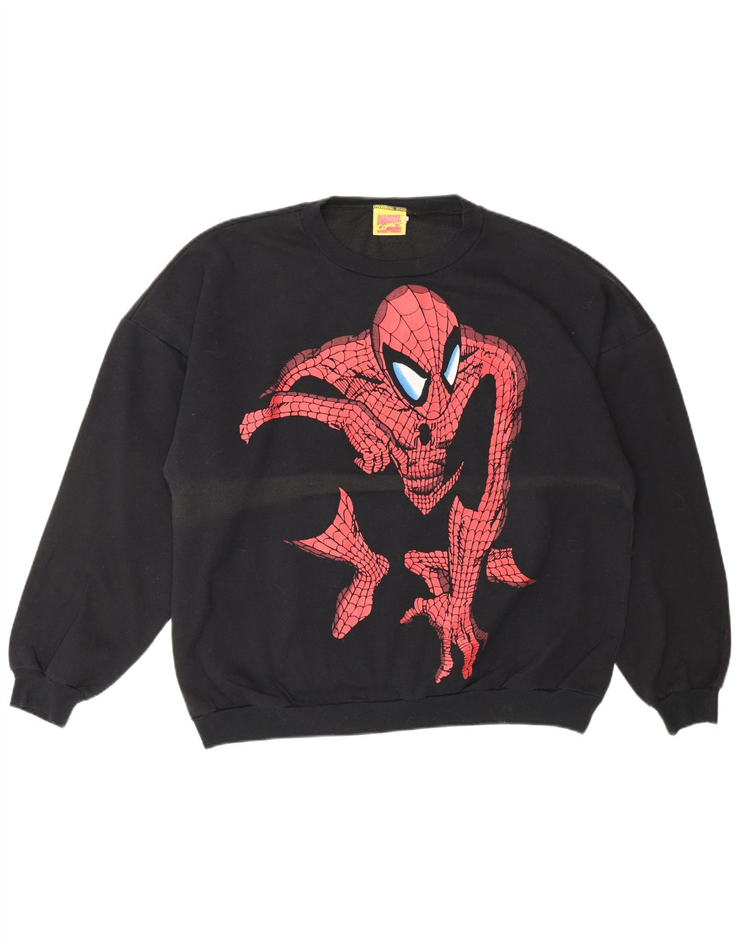 MARVEL COMICS 1994 Herre Spider-Man Sweatshirt Jumper XL Sort Comics