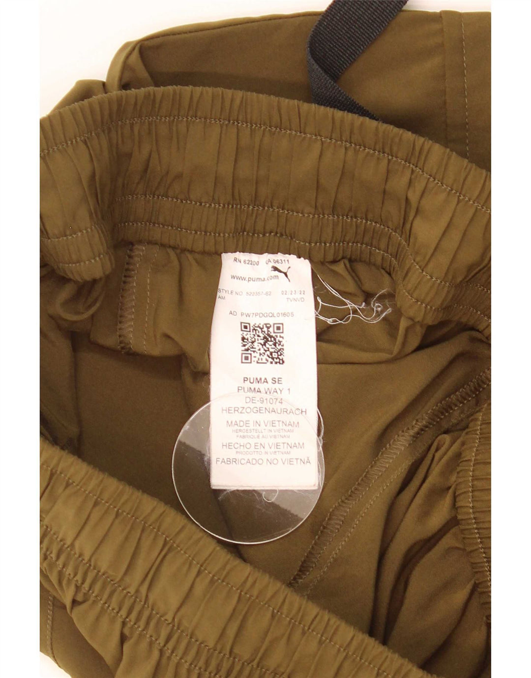 Puma Dame Cargo Træningsdragt Bukser Joggers UK 8 Small Khaki Polyester
