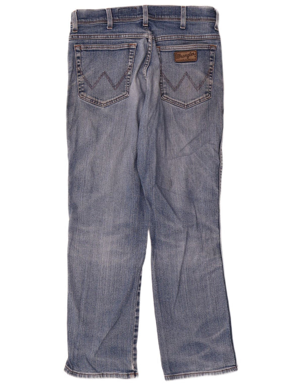 Wrangler Herre Texas Stretch Straight Jeans W34 L30 Blå Bomuld