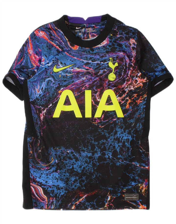 NIKE Boys Tottenham Hotspur Grafisk T-Shirt Top 8-9 år Lille Sort