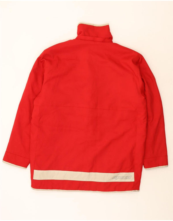 Rip Curl Herre Windbreaker Jacket UK 40 Large Red Colourblock Polyester