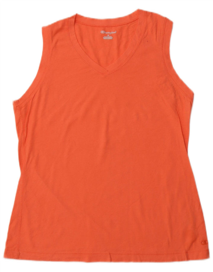 CHAMPION Damevest Top UK 14 Medium Orange Bomuld