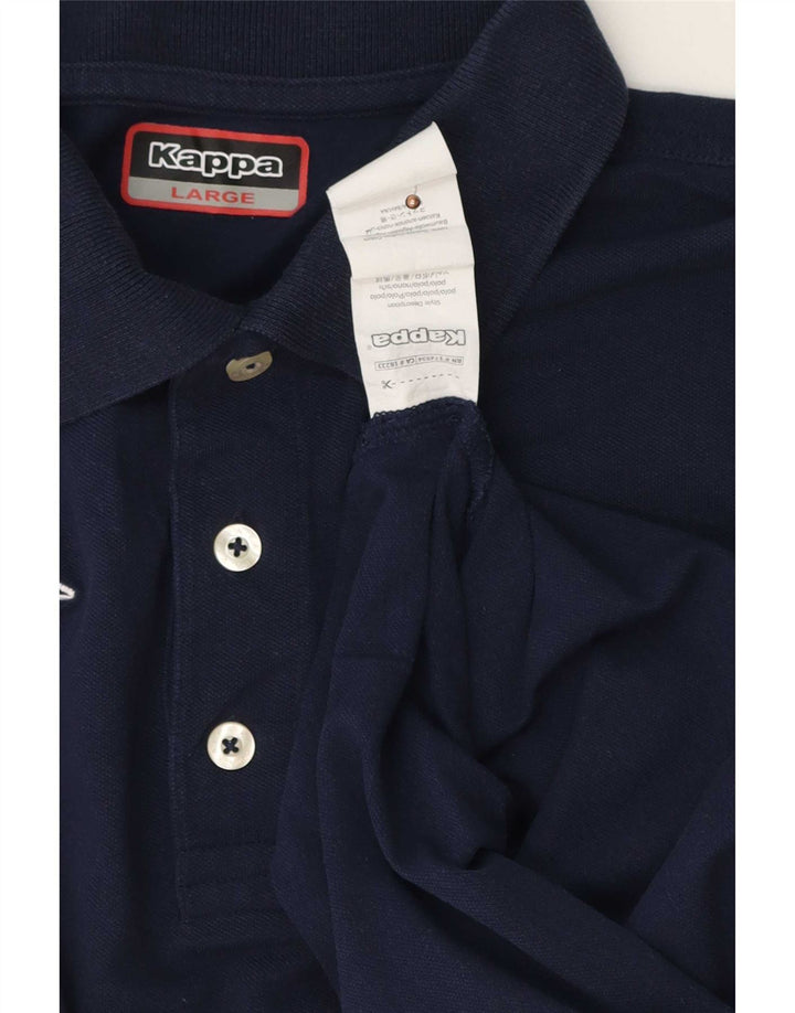 Kappa herre poloshirt Stor marineblå bomuld