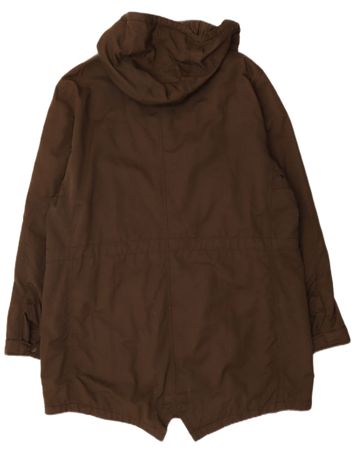 Gas Herre Hooded Parka Jacket IT 56 3XL Brun Bomuld