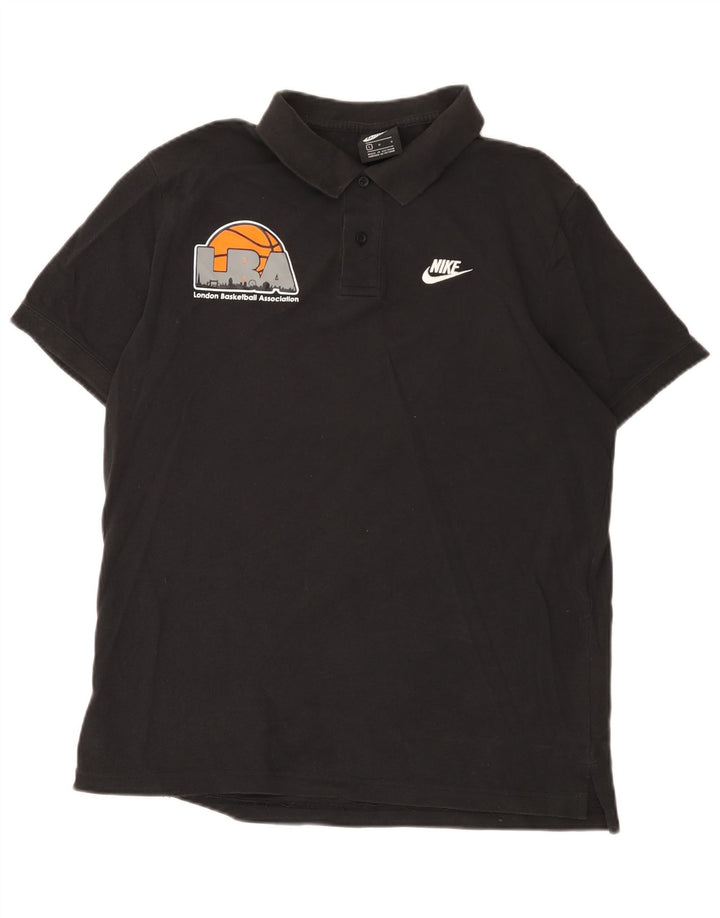 Nike herre poloshirt stor sort bomuld