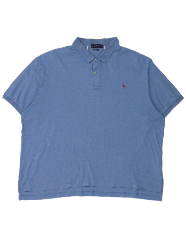 Polo Ralph Lauren Herre Big Polo Shirt 3XL Blå Flecked Bomuld