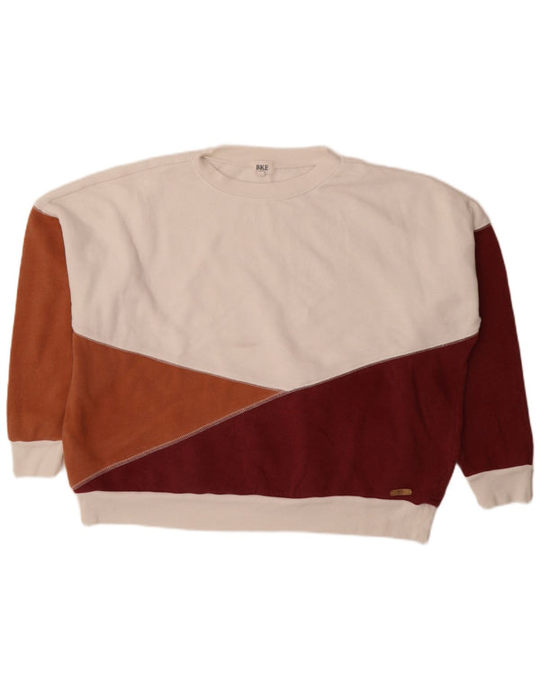 BKE Dame Sweatshirt Jumper UK 14 Medium Flerfarvet Colourblock