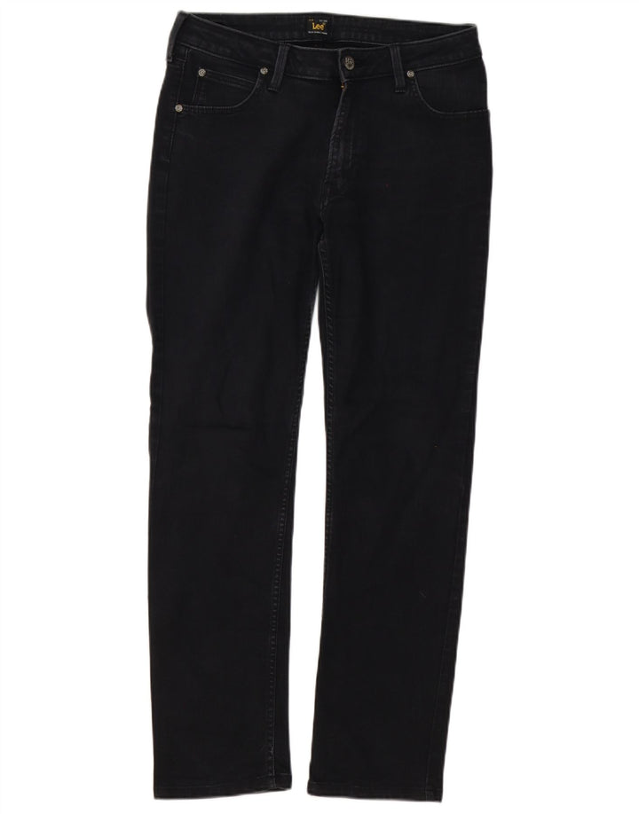 Lee Dame Marion Straight Jeans W31 L28 Sort Bomuld