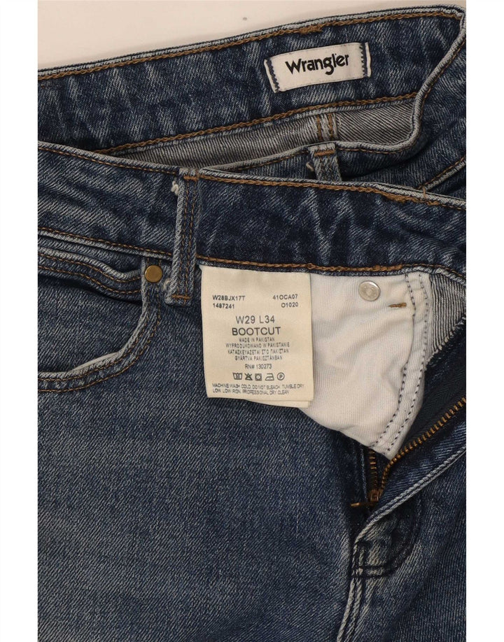 Wrangler Dame Bootcut Jeans W29 L34 Blå Bomuld