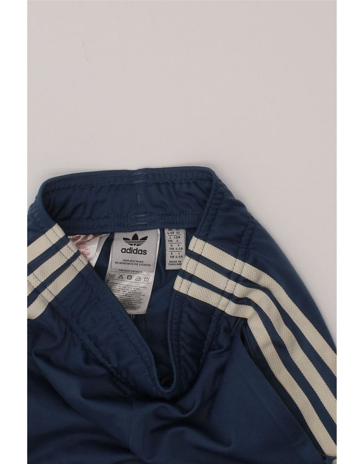 Adidas Drenge Træningsdragt Bukser Joggers 4-5 År Marineblå Polyester