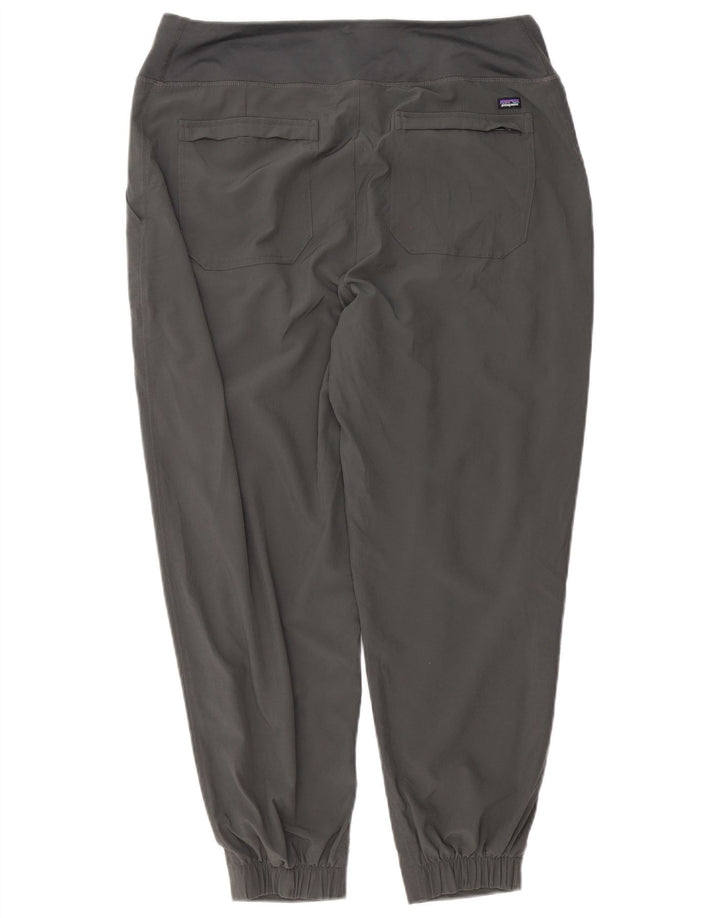 Patagonia Dame træningsdragt Bukser Joggers UK 16 Large Grå Polyester