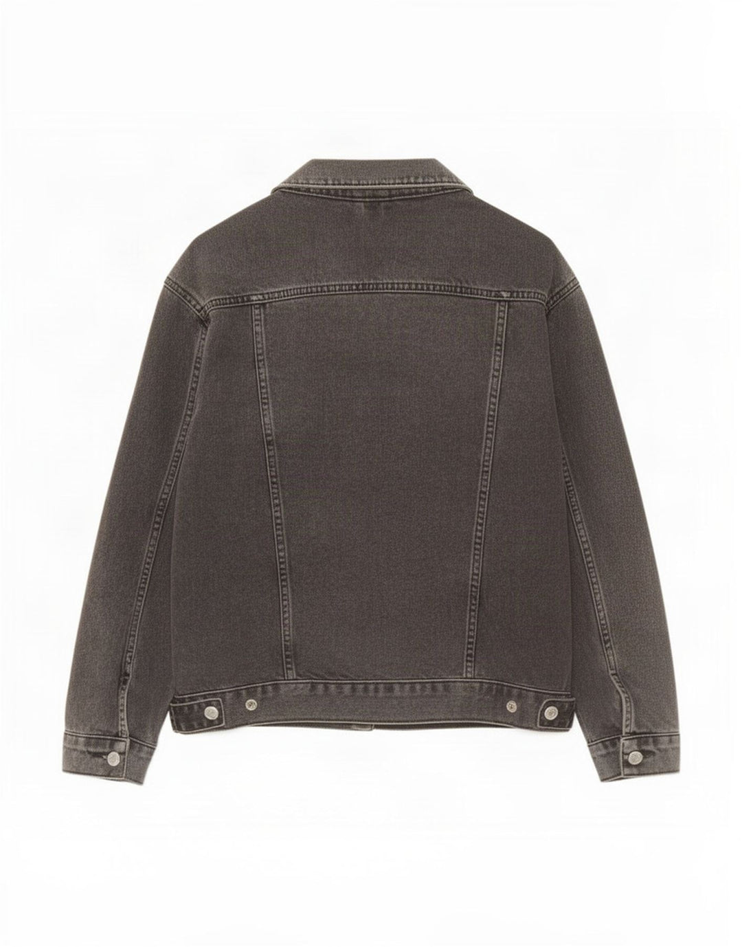 Topshop Dame denimjakke UK 8 Small Black Bomuld
