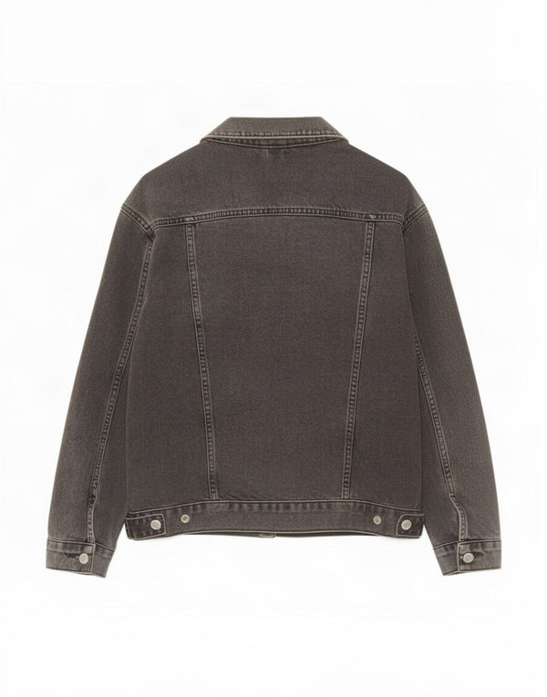 Topshop Dame denimjakke UK 8 Small Black Bomuld