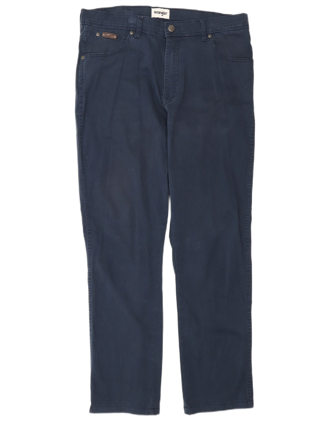 Wrangler Herre Texas Slim Jeans W36 L34 Marineblå Bomuld