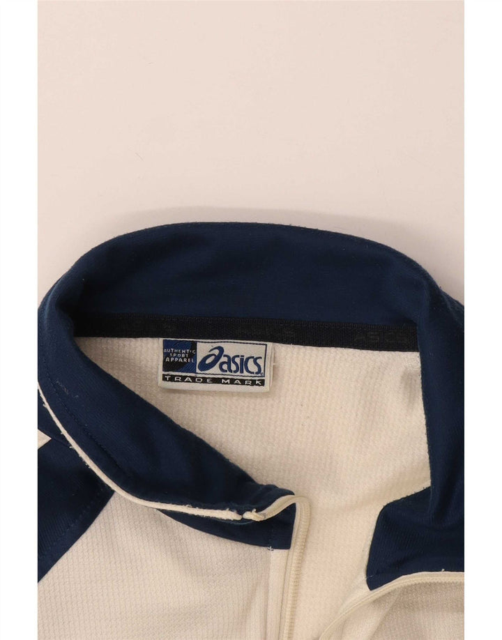 Asics træningsdragt topjakke til kvinder UK 18 XL Hvid Colourblock