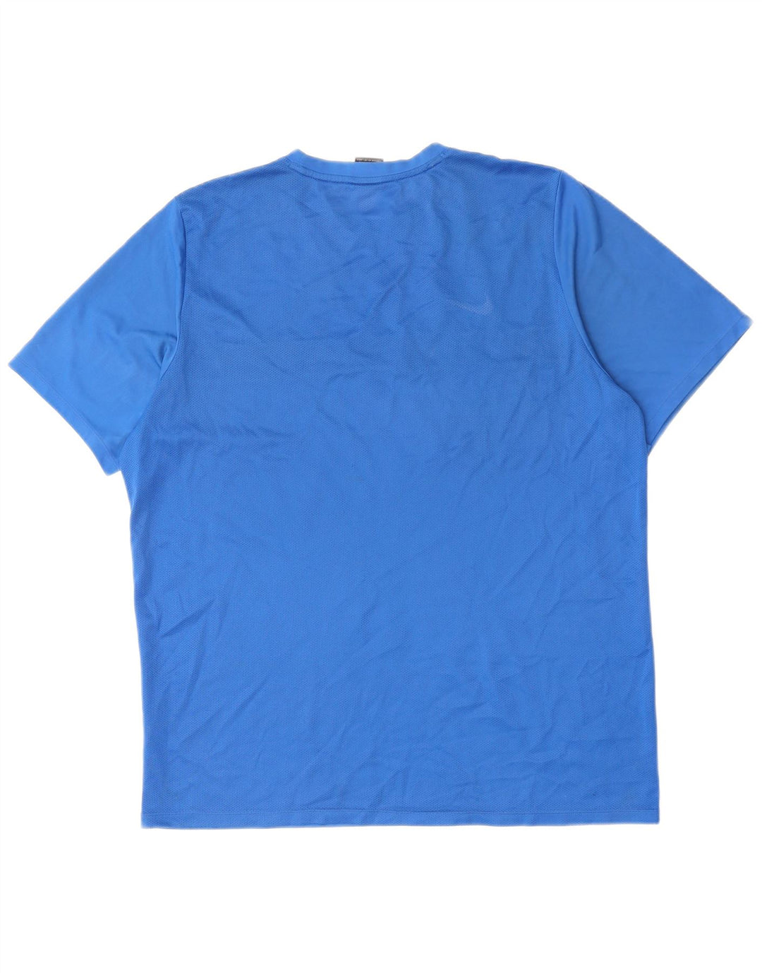 NIKE Herre Dri Fit T-Shirt Top 2XL Blå Colourblock Polyester