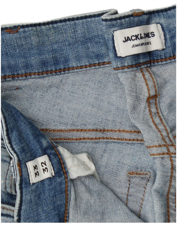 JACK & JONES Herre GLENN Slim Jeans W33 L32 Blå Bomuld