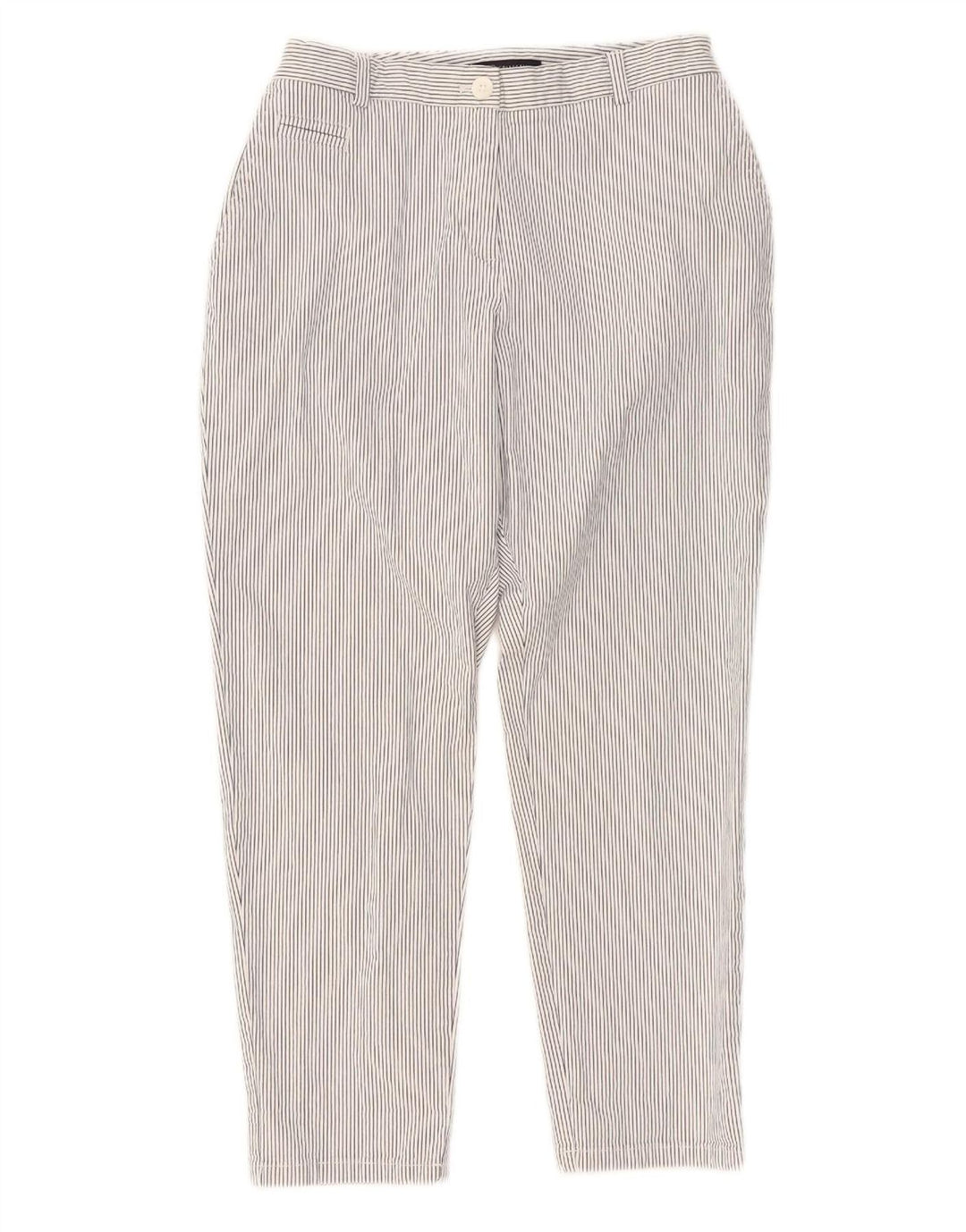Marks & Spencer Chinobukser til kvinder UK 14 Medium W30 L26 Hvidstribet