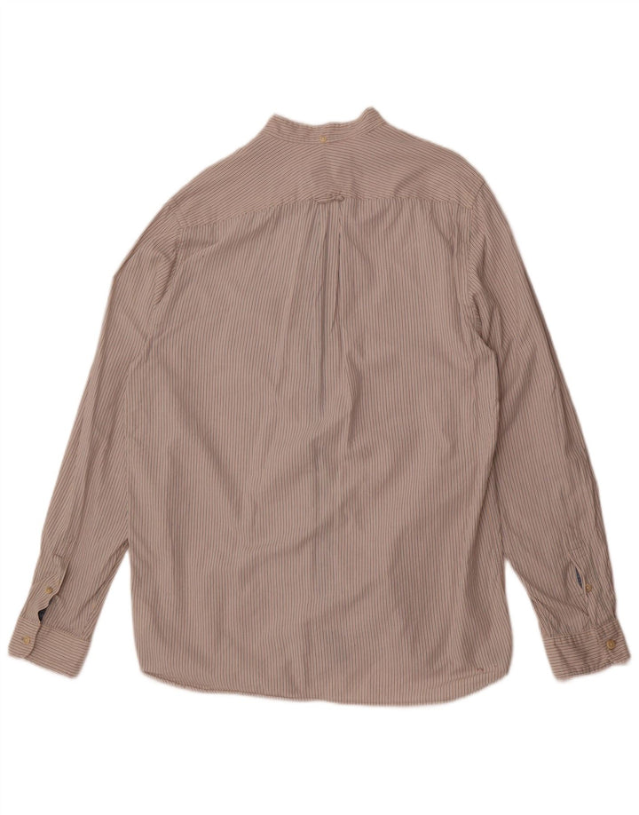 Woolrich Herreskjorte Stor hvidstribet bomuld