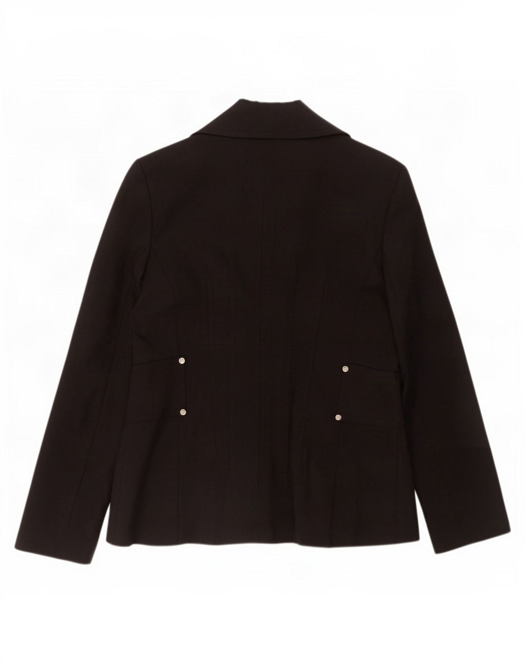 Zara Dame Blazer Jakke EU 42 Stor Sort Bomuld
