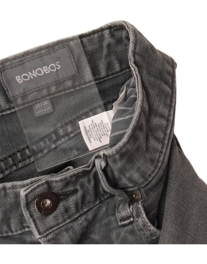 BONOBOS Dame Straight Jeans W29 L30 Grå Bomuld