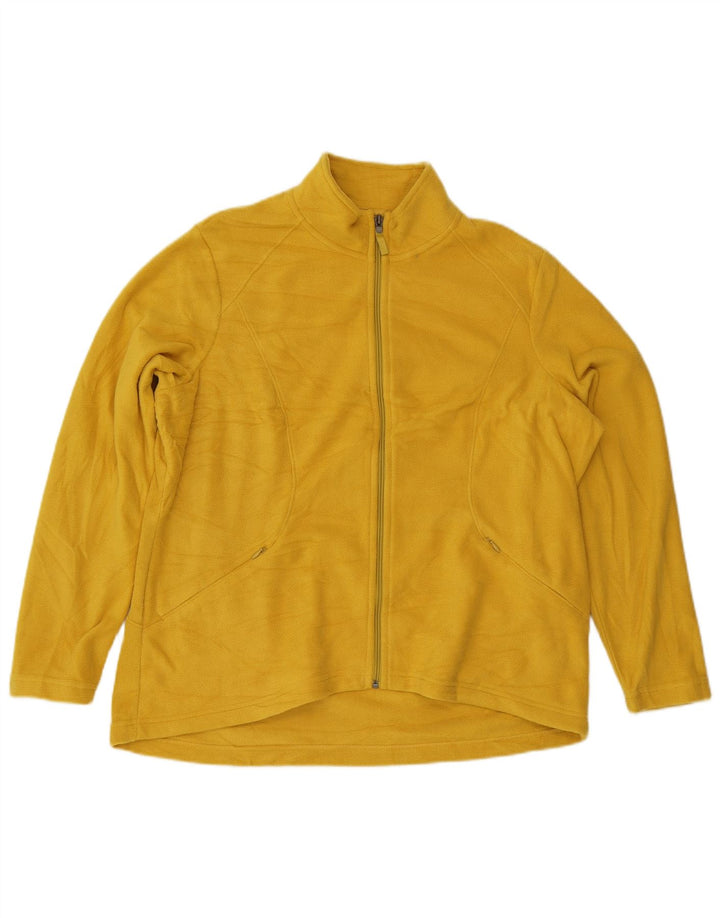 Marks & Spencer Fleecejakke til kvinder UK 20 2XL Gul Polyester
