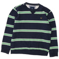 Besætningstøj Herre sweatshirt Jumper Medium Navyblå stribet bomuld