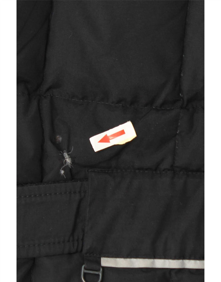 Vintage polstret damejakke IT 48 XL sort polyamid
