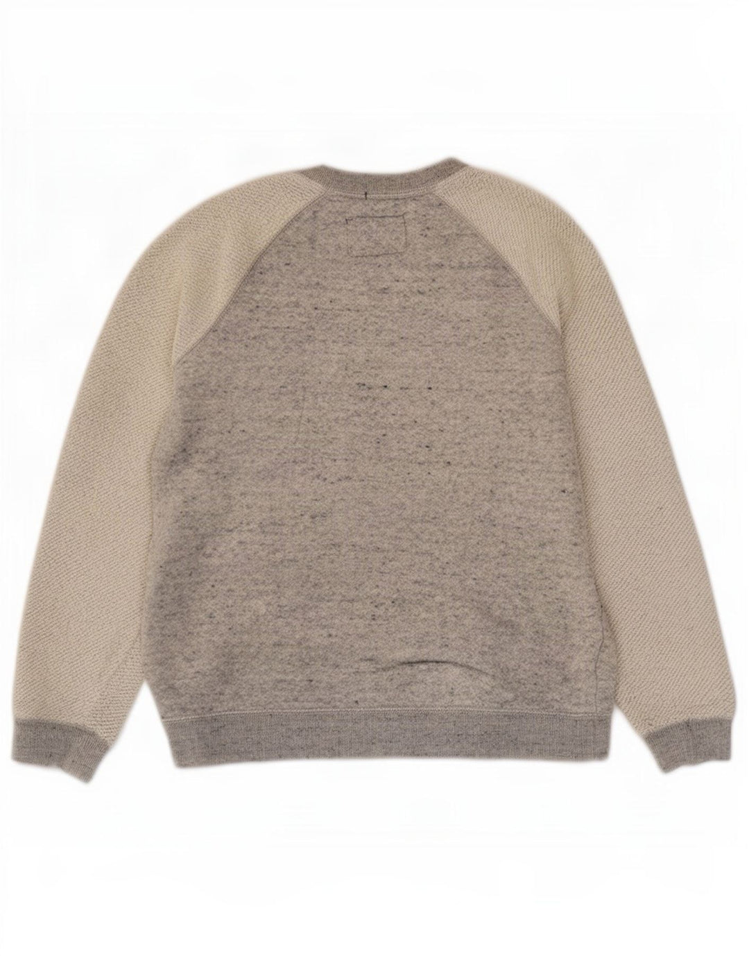 Superdry Graphic Sweatshirt Jumper UK 10 Small Grey Colourblock